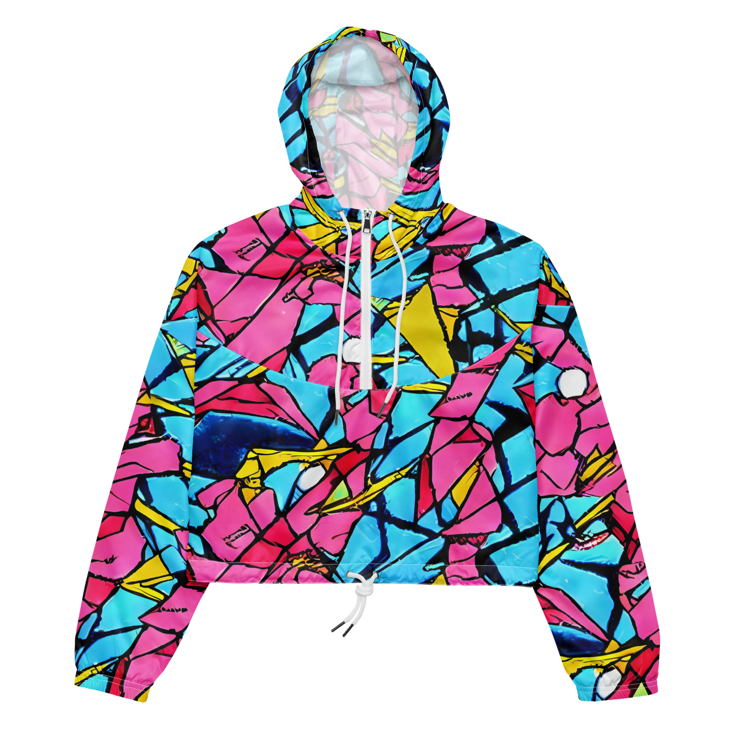 Women's Cropped Windbreaker - Barbier Bloom