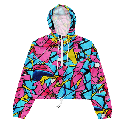 Women's Cropped Windbreaker - Barbier Bloom