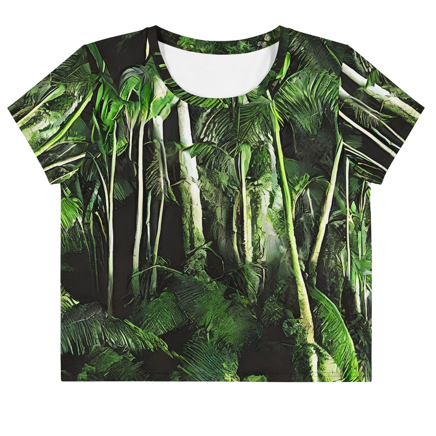 Women's Crop Tee - Emerald Canopy