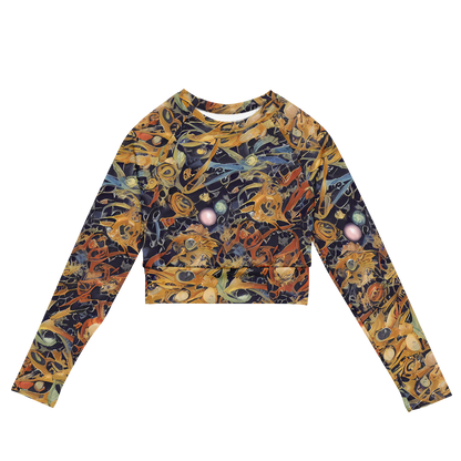 Long Sleeve Crop Top - Quantum Symmetry
