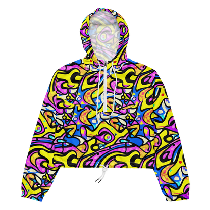 Women's Cropped Windbreaker - Britto's Odyssey