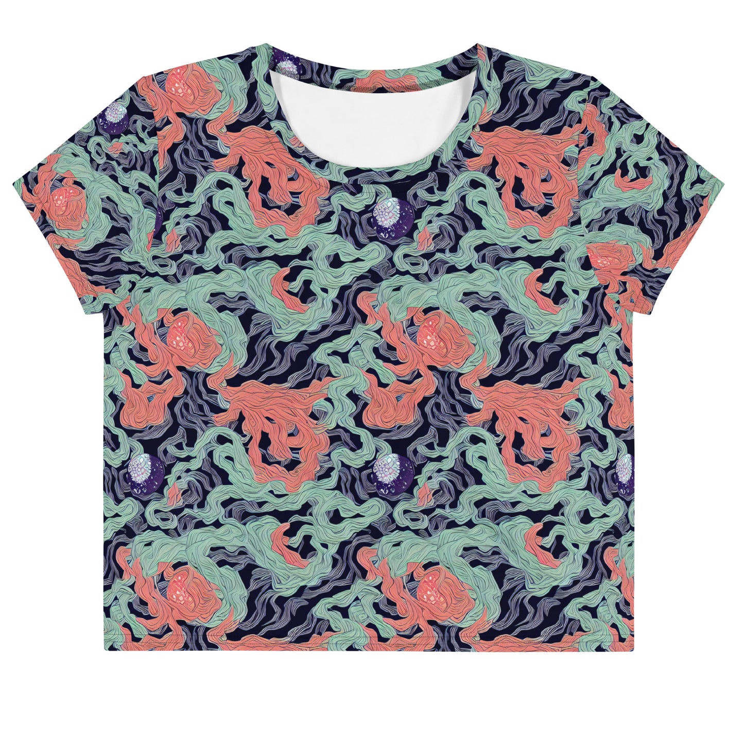 Crop Tee - Cosmic Coral