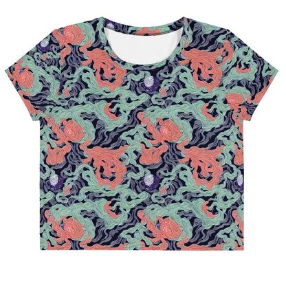 Crop Tee - Cosmic Coral