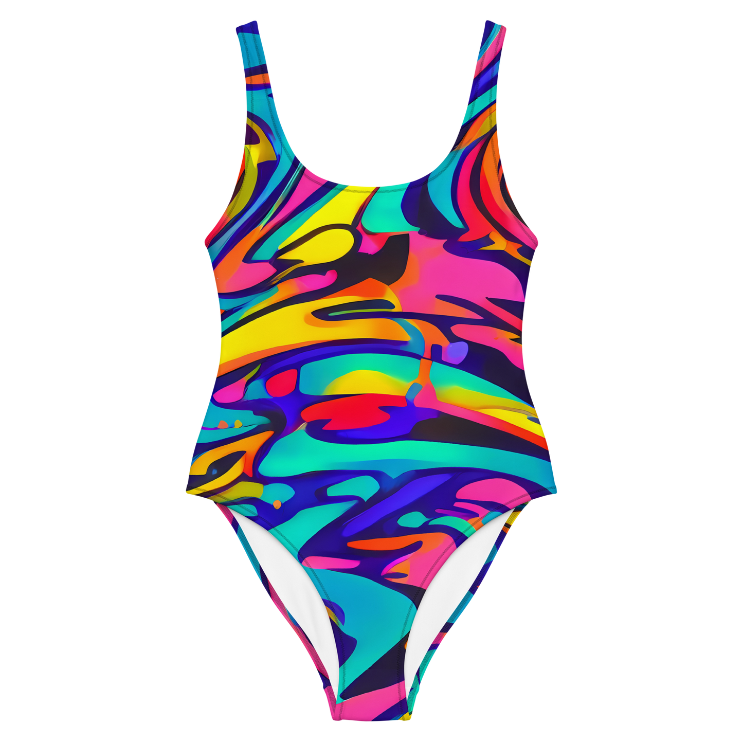 One-Piece Swimsuit - Electric Ecstasy