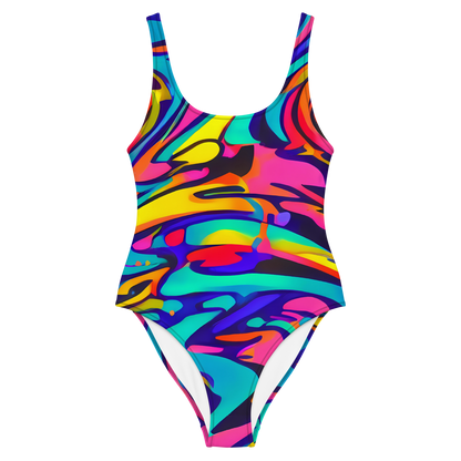 One-Piece Swimsuit - Electric Ecstasy