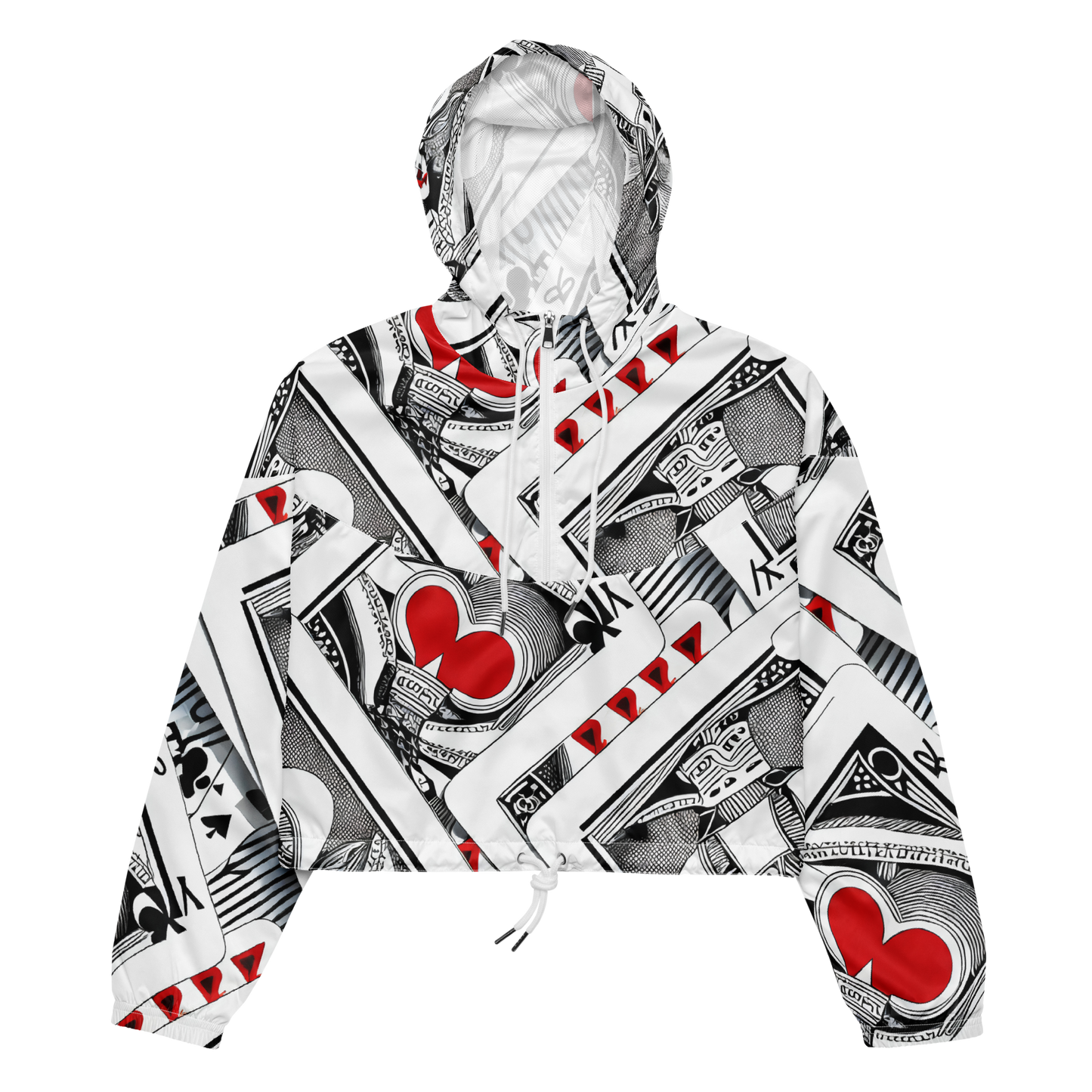 Women's Cropped Windbreaker - Fashion Print, By Carl Rahl