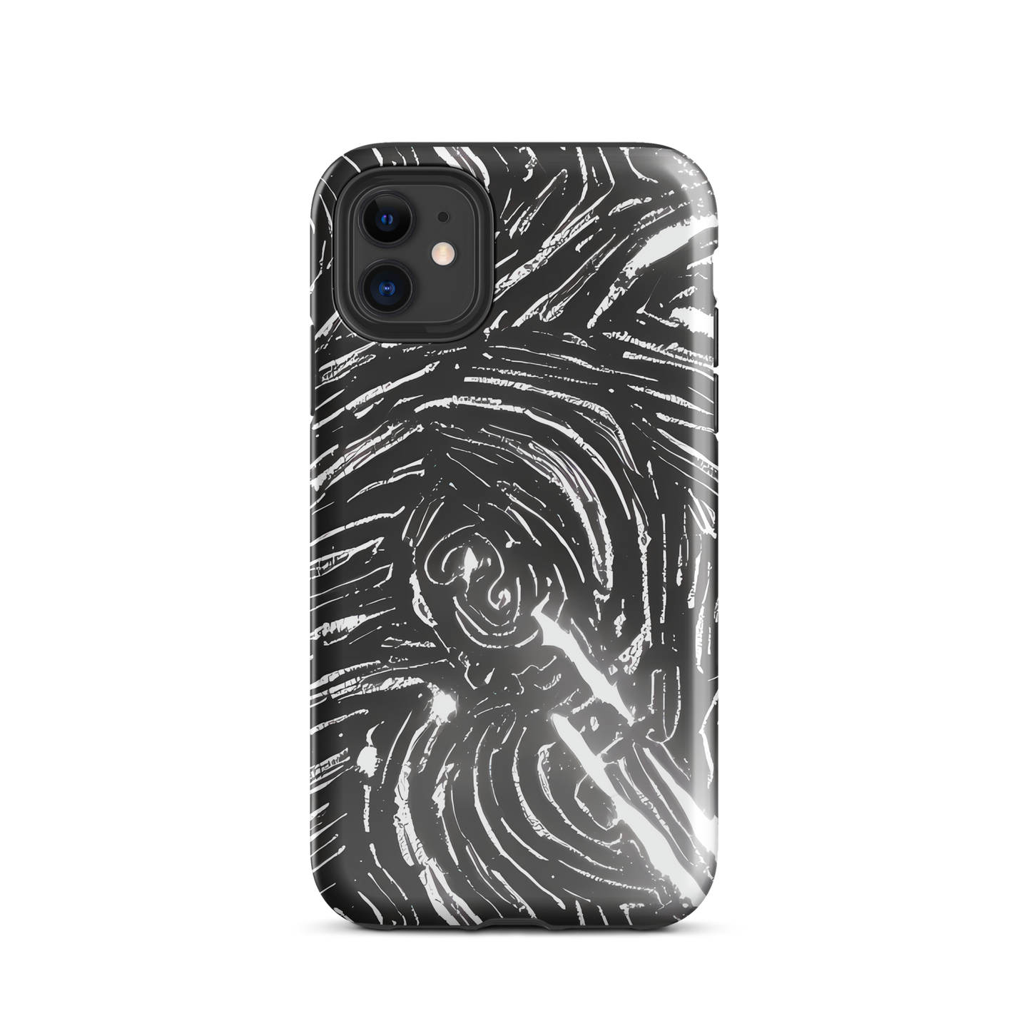 Tough Case for iPhone® - Silver Swirl