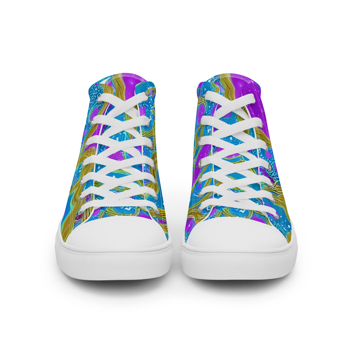 Women's High Top Canvas Shoes - Mystic Waves