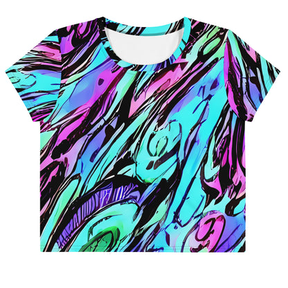 Women's Crop Tee - Gemstone Rush