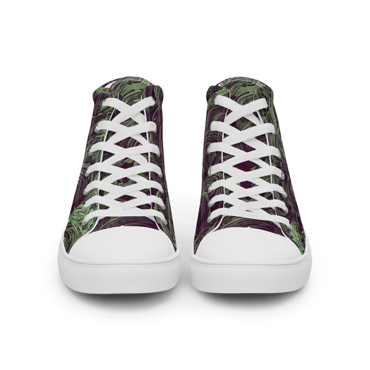 Women's High Top Canvas Shoes - Knab Whorls