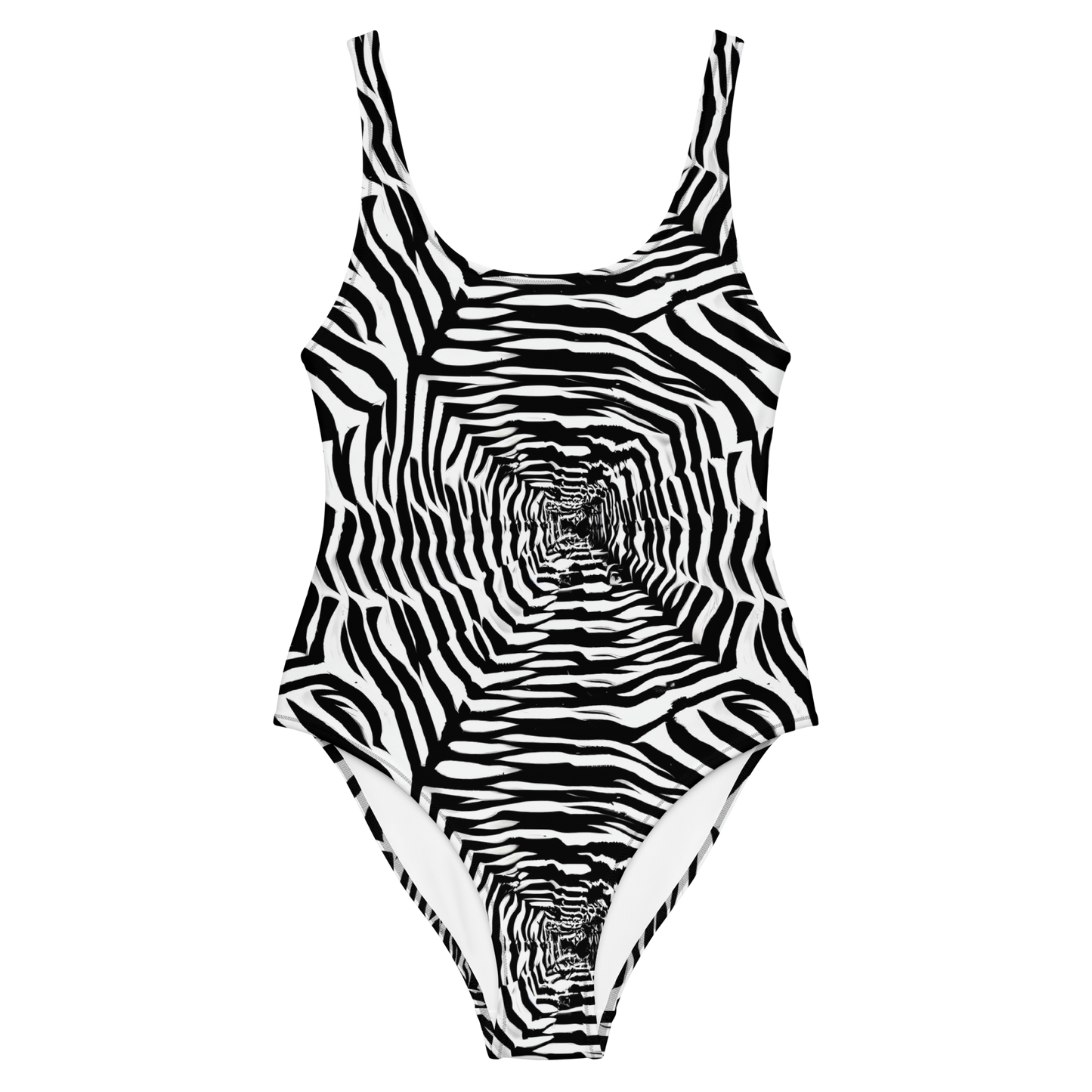 One-Piece Swimsuit - Shadowed Illusions