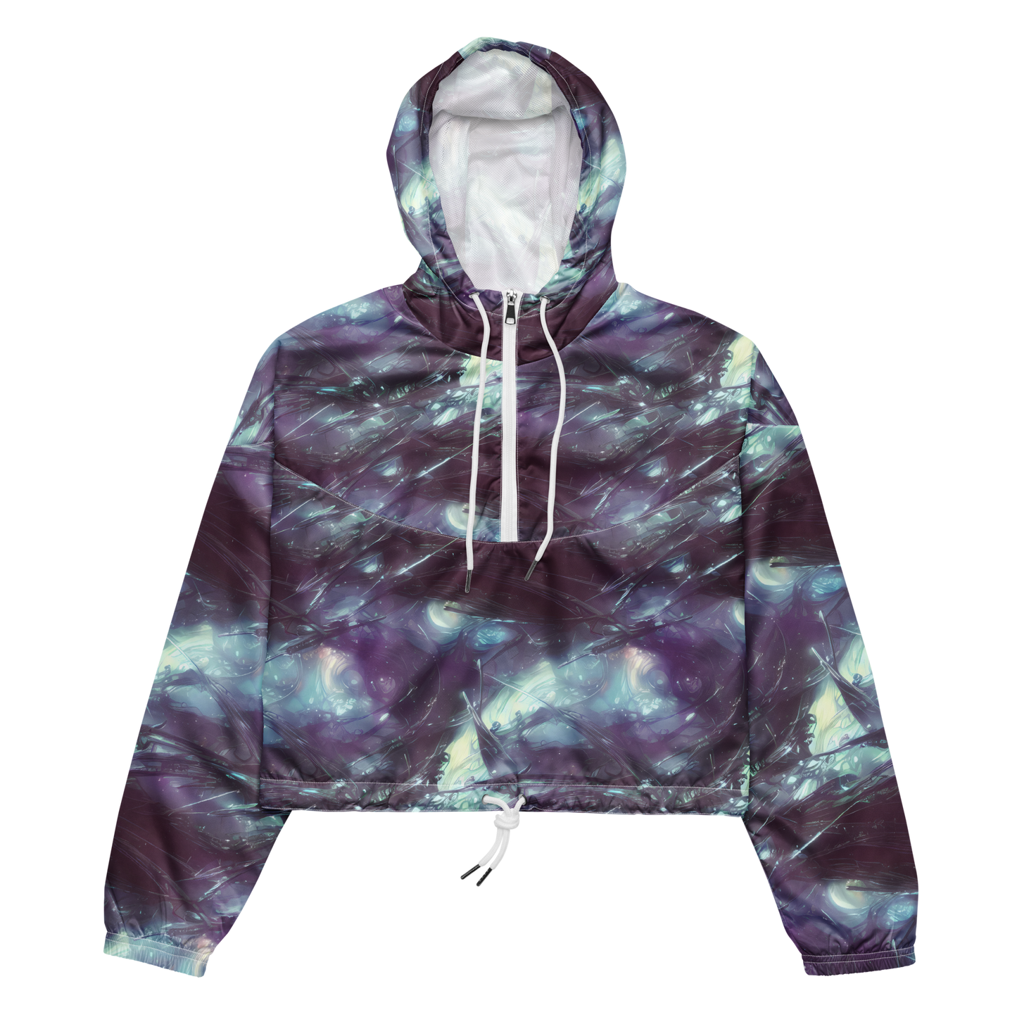 Women's Cropped Windbreaker - Nihei Shimmer