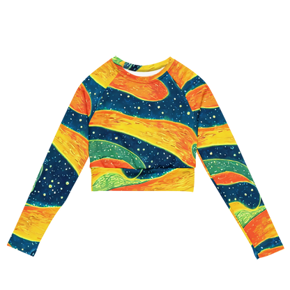Long Sleeve Crop Top - Celestial Harmony