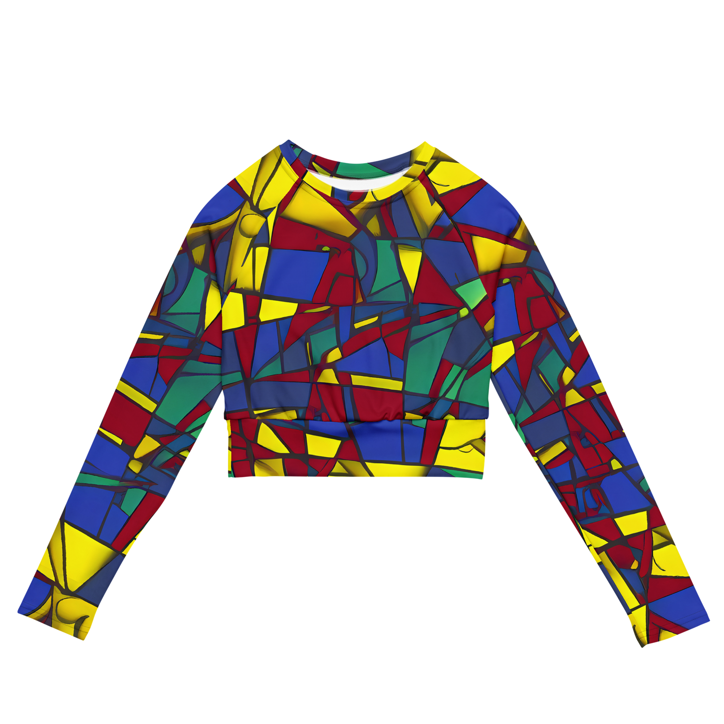 Long Sleeve Crop Top - Vibrant Vexation