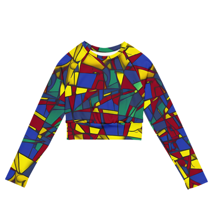 Long Sleeve Crop Top - Vibrant Vexation