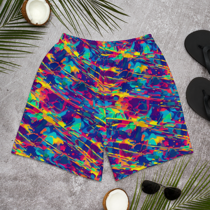 Men's Athletic Shorts - Spectrum Streaks