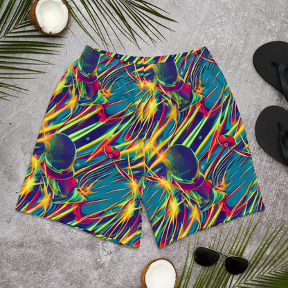 Men's Athletic Shorts - Cosmic Inferno