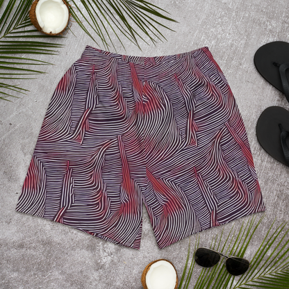 Men's Athletic Shorts - Nebula Waves