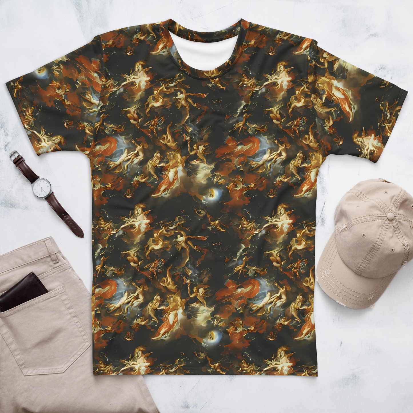 Men's Crew Neck T-Shirt - Van Dyck Vortex