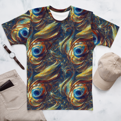 Men's Crew Neck T-Shirt - Celestial Vortex