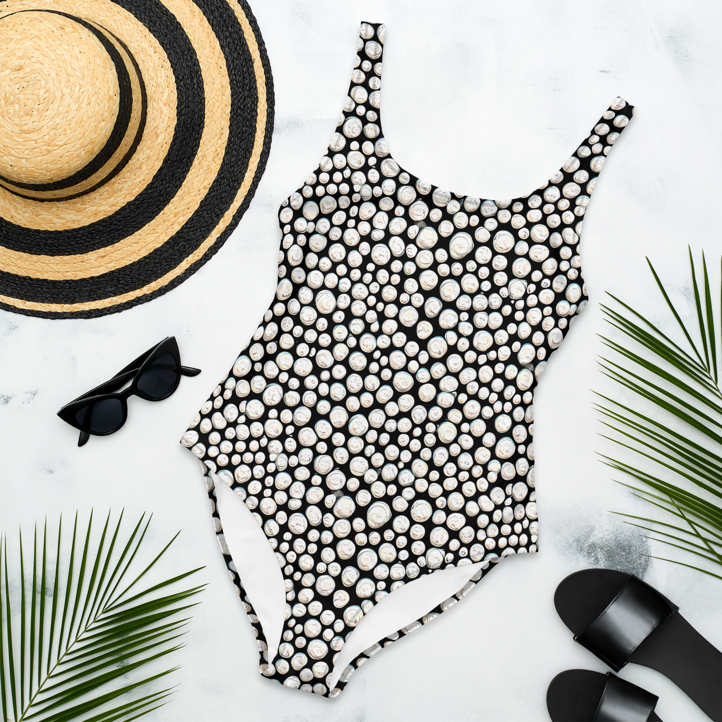 One-Piece Swimsuit - Celestial Whimsy