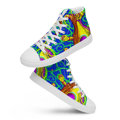 Women's High Top Canvas Shoes - Sprawling Spectacle