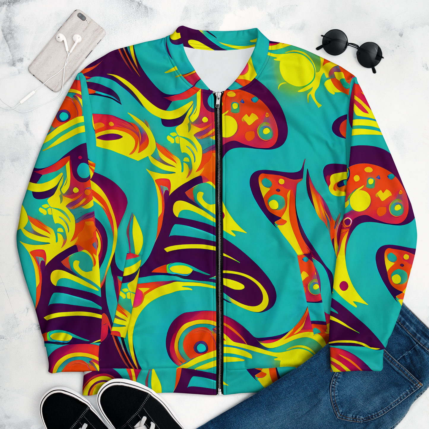 Bomber Jacket - Retro Ribbon