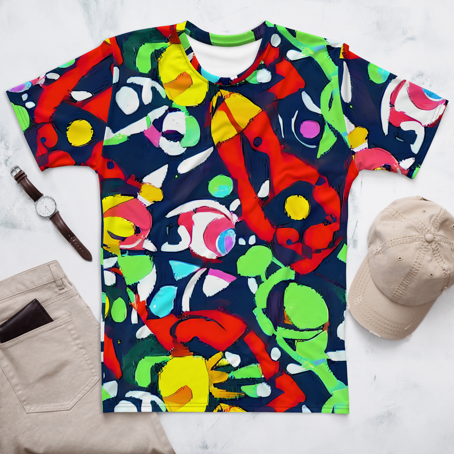 Men's Crew Neck T-Shirt - Chagall's Dream