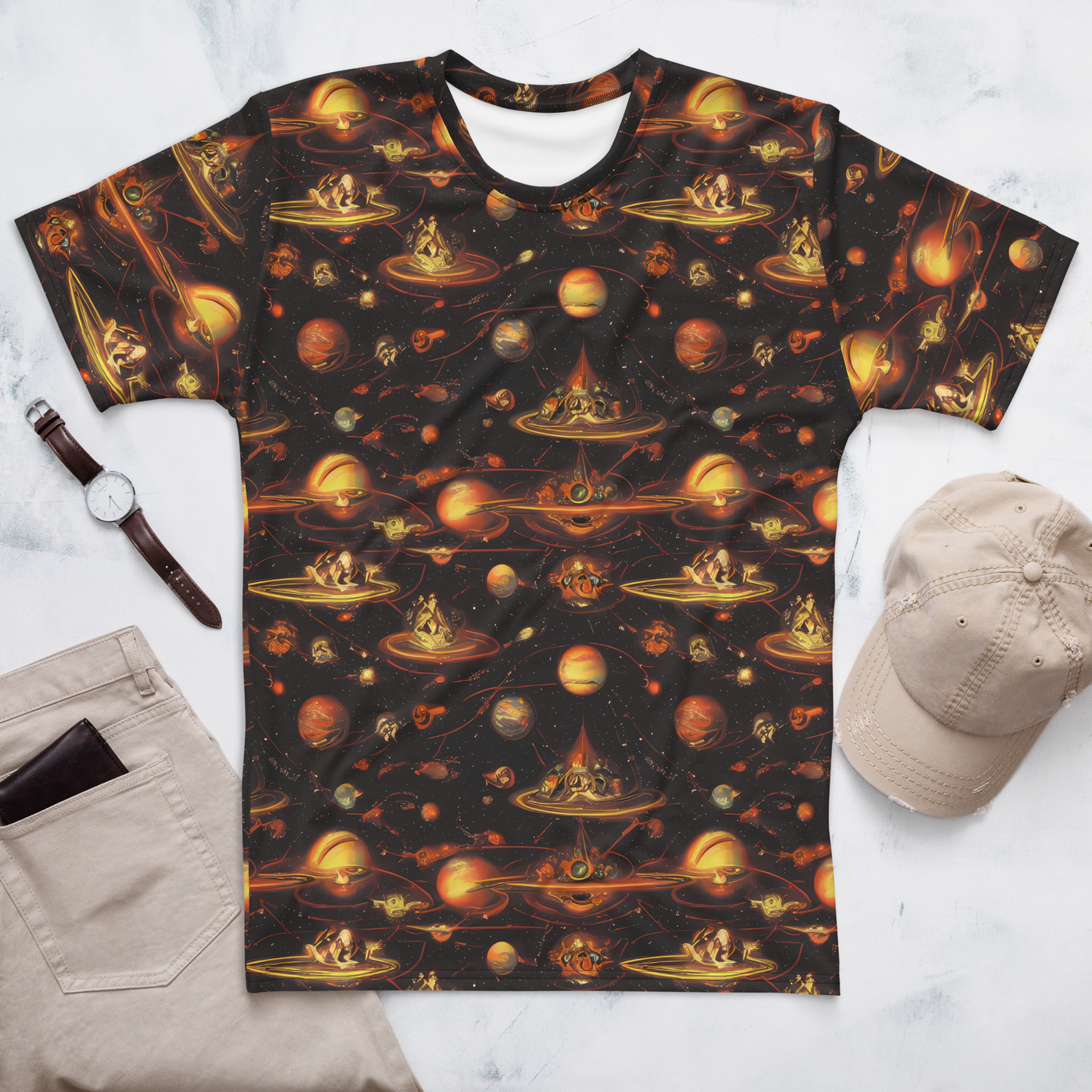 Men's Crew Neck T-Shirt - Murillo Vortex