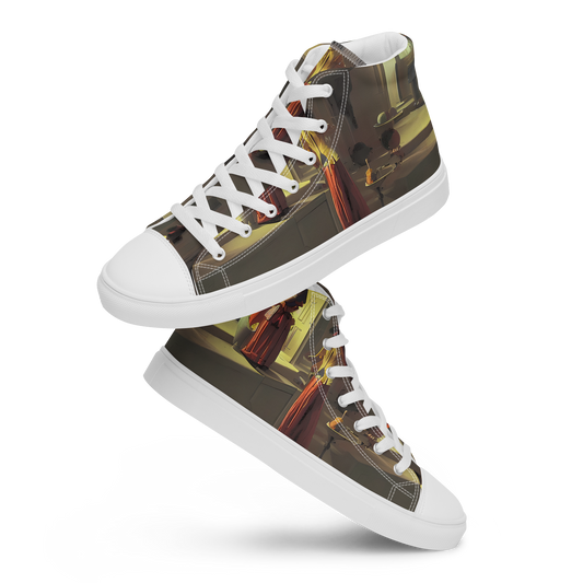 Women's High Top Canvas Shoes - Surreal Shadows