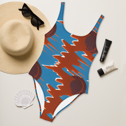 One-Piece Swimsuit - Desert Vortex