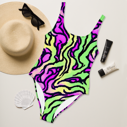 One-Piece Swimsuit - Mintchine Maze