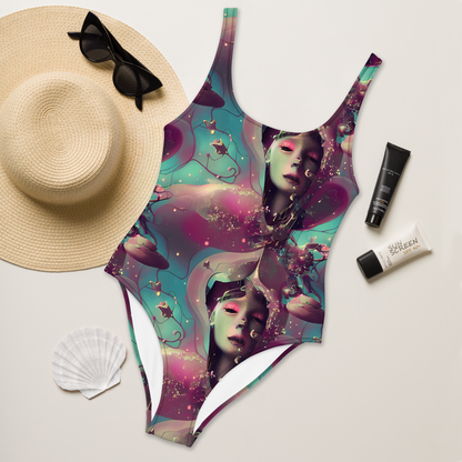 One-Piece Swimsuit - Nouveau Galaxy