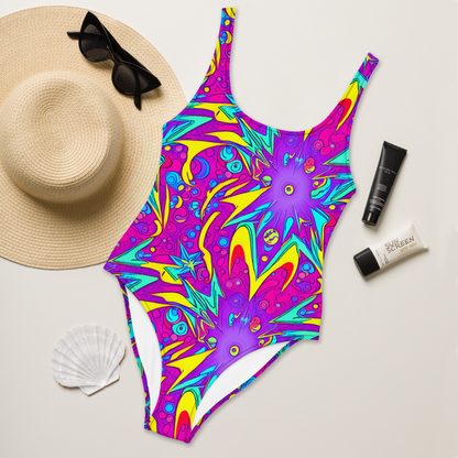 One-Piece Swimsuit - Nebula Radiance