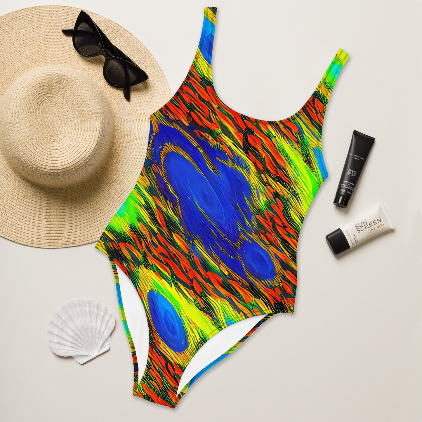 One-Piece Swimsuit - Hodgkin's Blaze