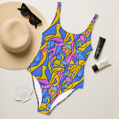 One-Piece Swimsuit - Cosmic Curves