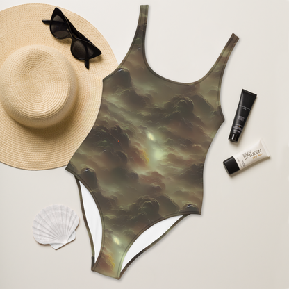 One-Piece Swimsuit - Celestial Dreamscape