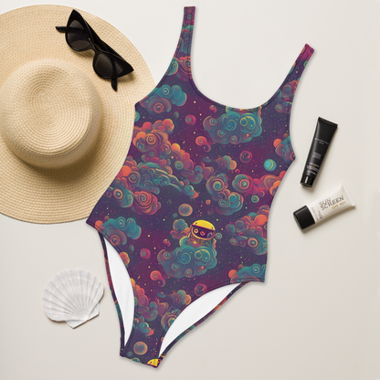 One-Piece Swimsuit - Nebula Dreamscape