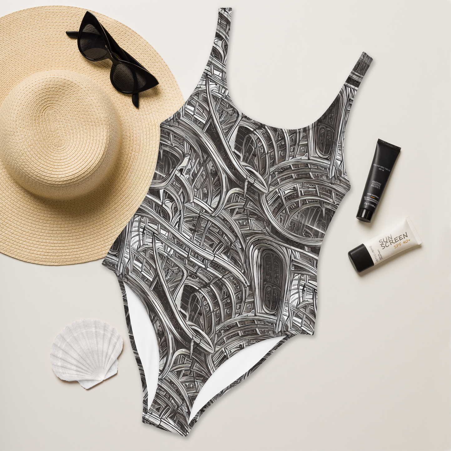 One-Piece Swimsuit - Piranesi's Dream