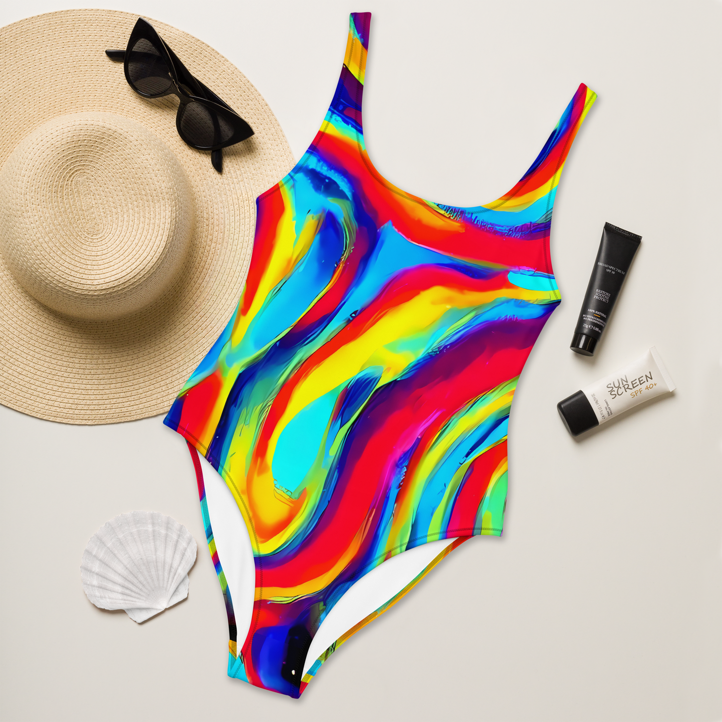 One-Piece Swimsuit - Stael Swirls