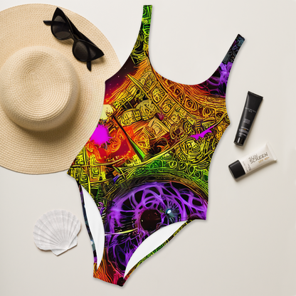 One-Piece Swimsuit - Neon Glyphworks