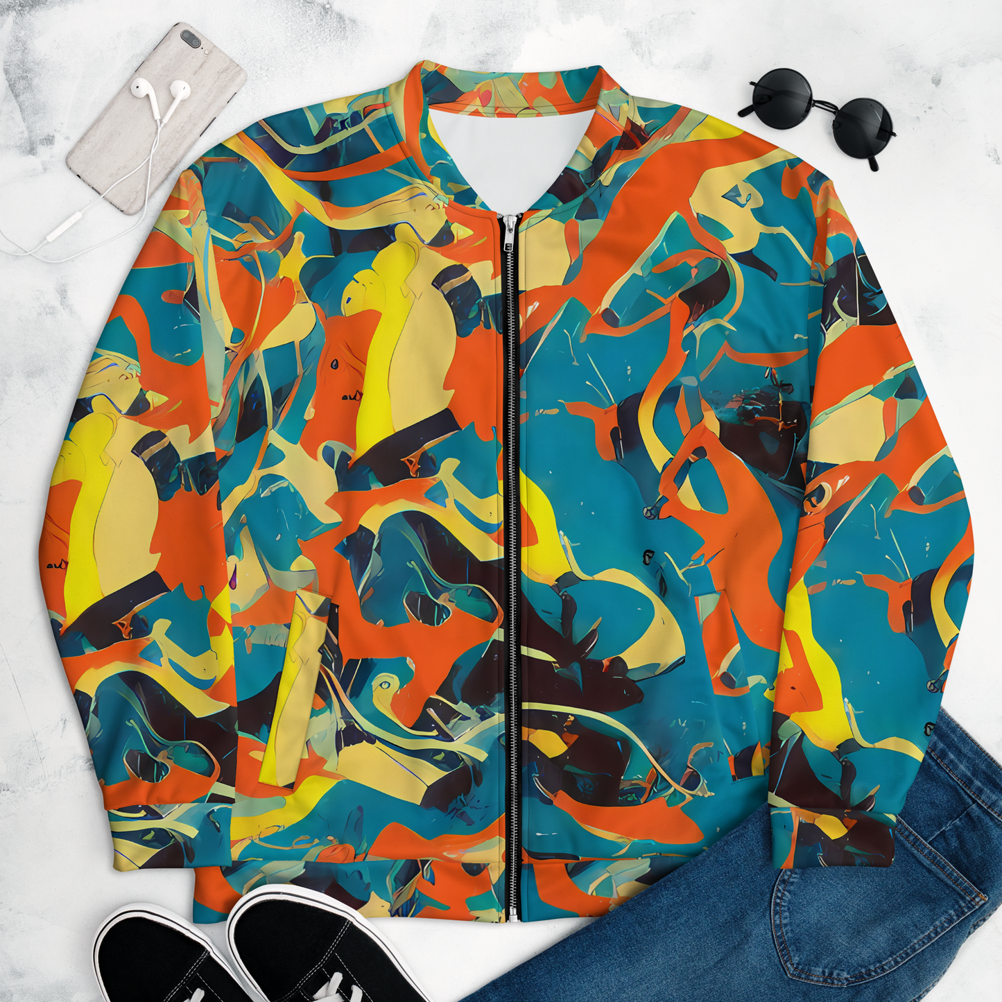 Bomber Jacket - Abstract Tango