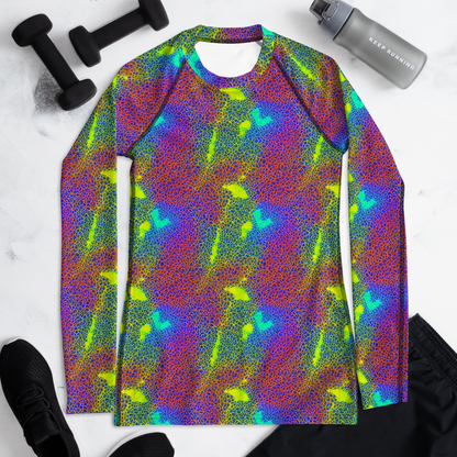 Women's Rash Guard - Prismatic Web