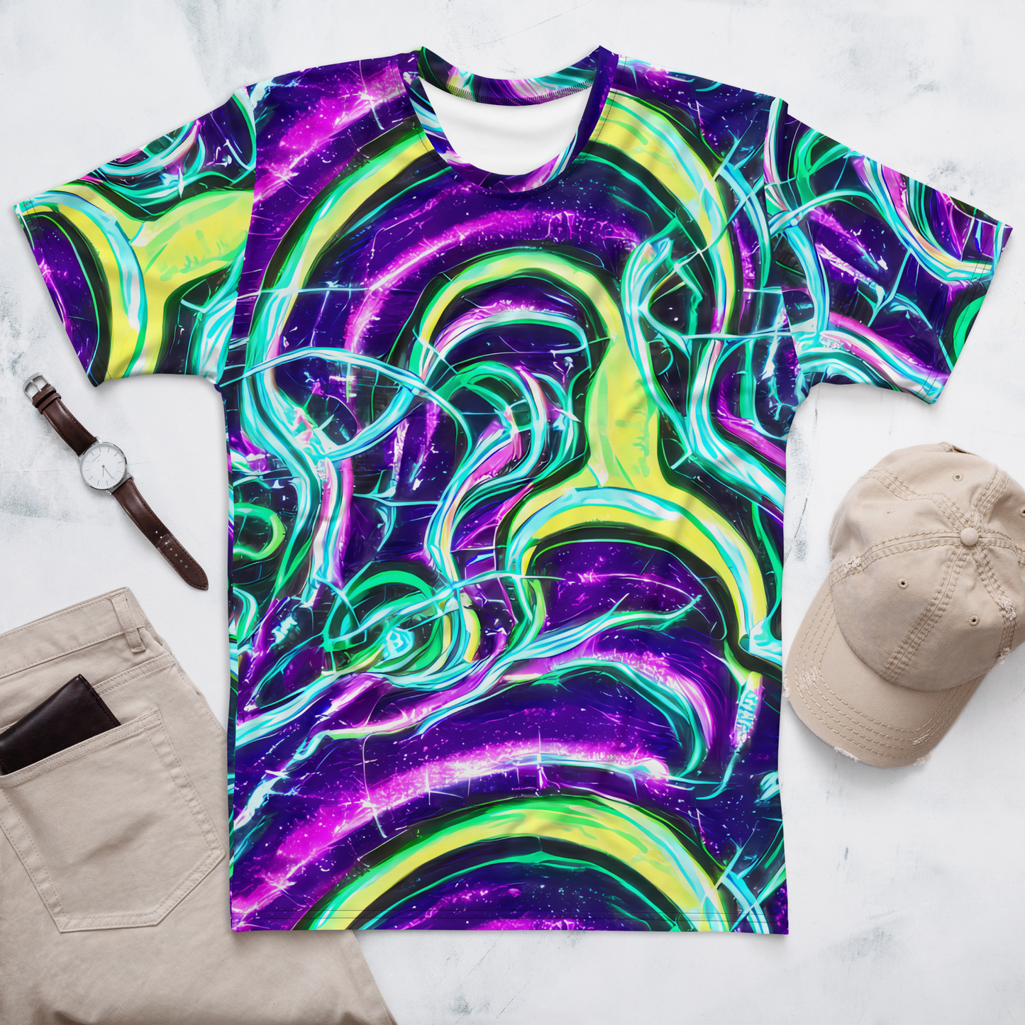 Men's Crew Neck T-Shirt - Quesnel's Vortex