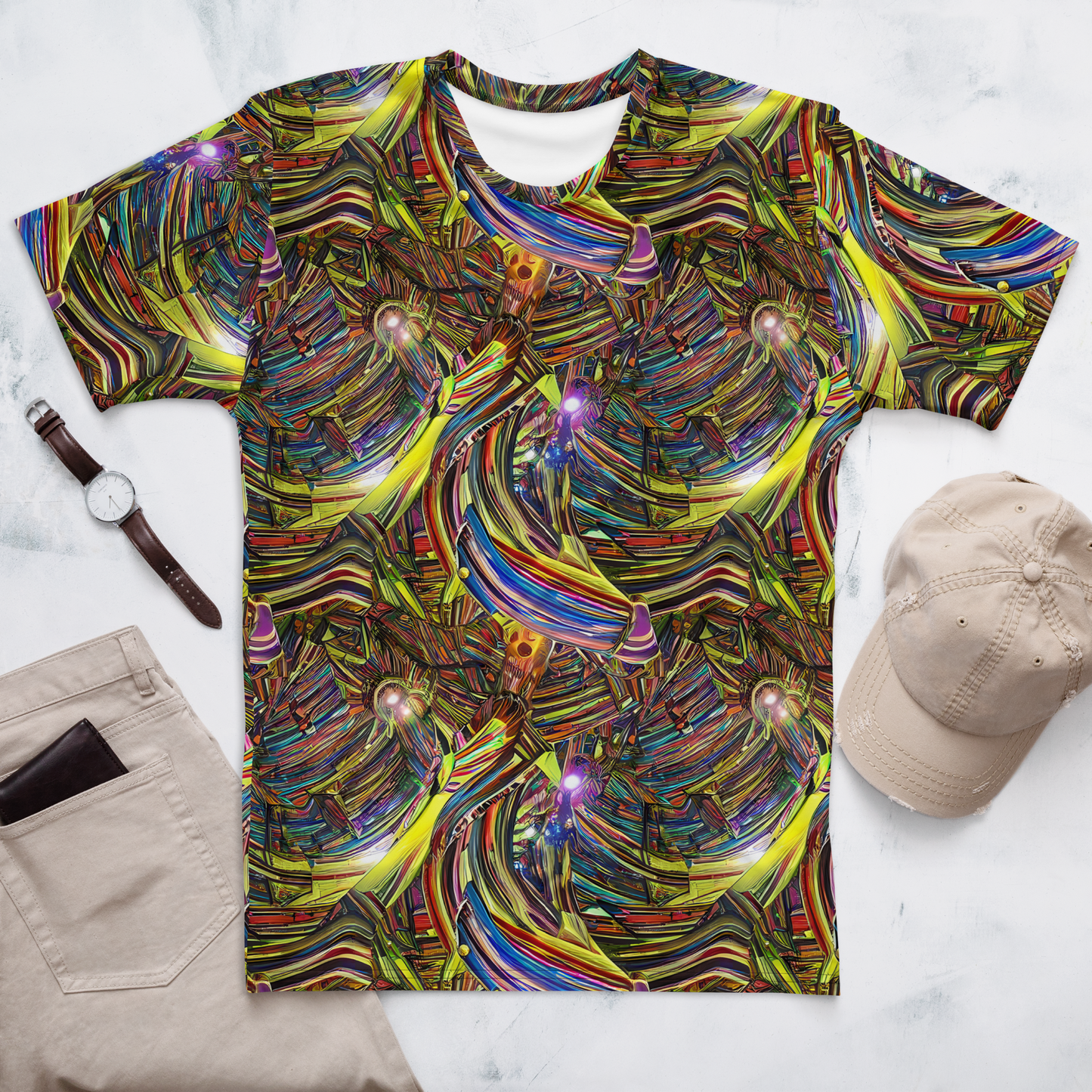 Men's Crew Neck T-Shirt - Quantum Palette