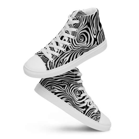 Women's High Top Canvas Shoes - Warped Cosmos