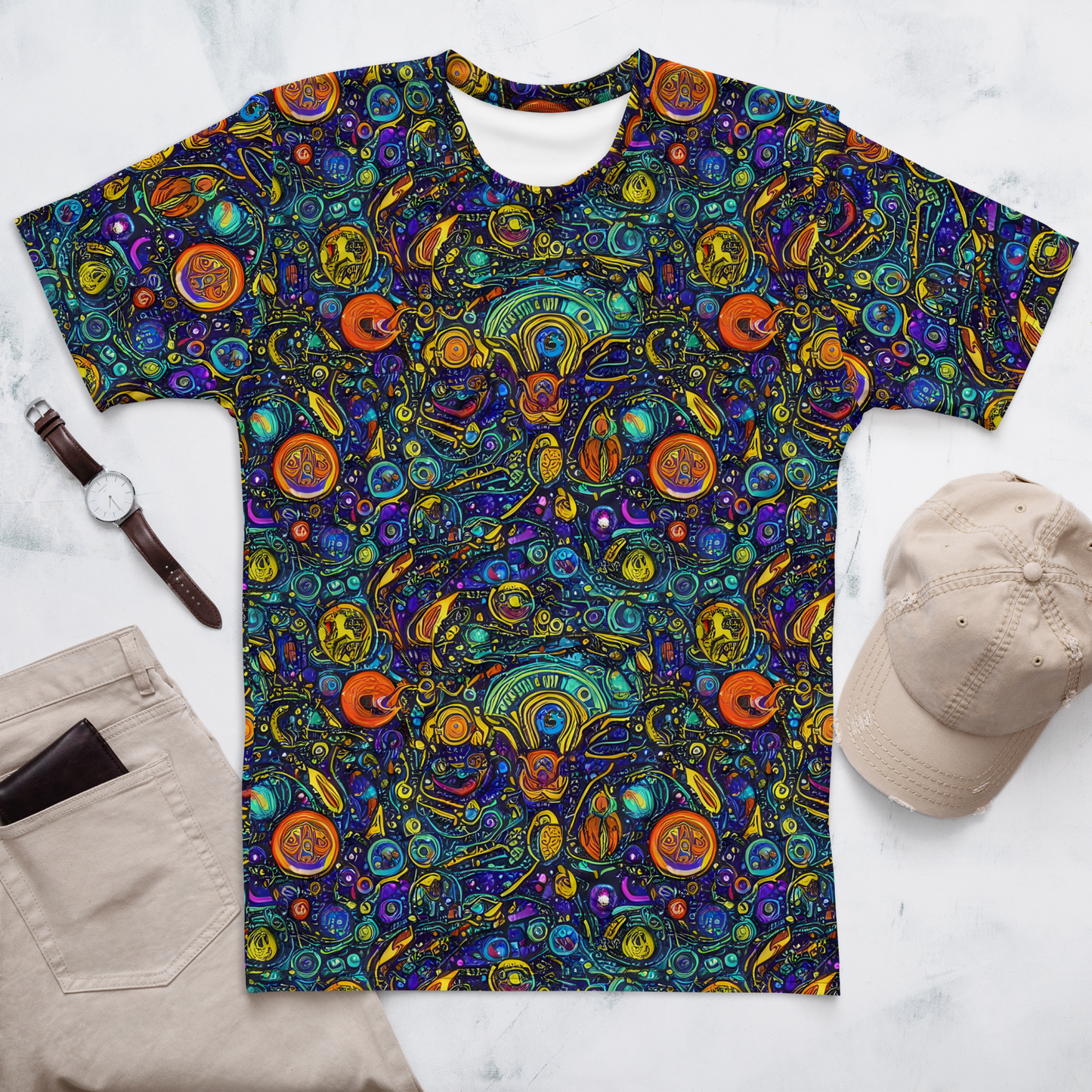 Men's Crew Neck T-Shirt - Vasnetsov Vortex