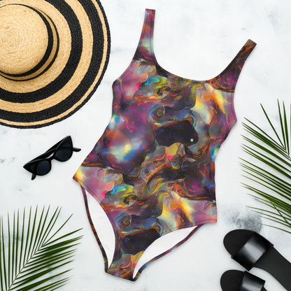 One-Piece Swimsuit - Cosmic Fusion