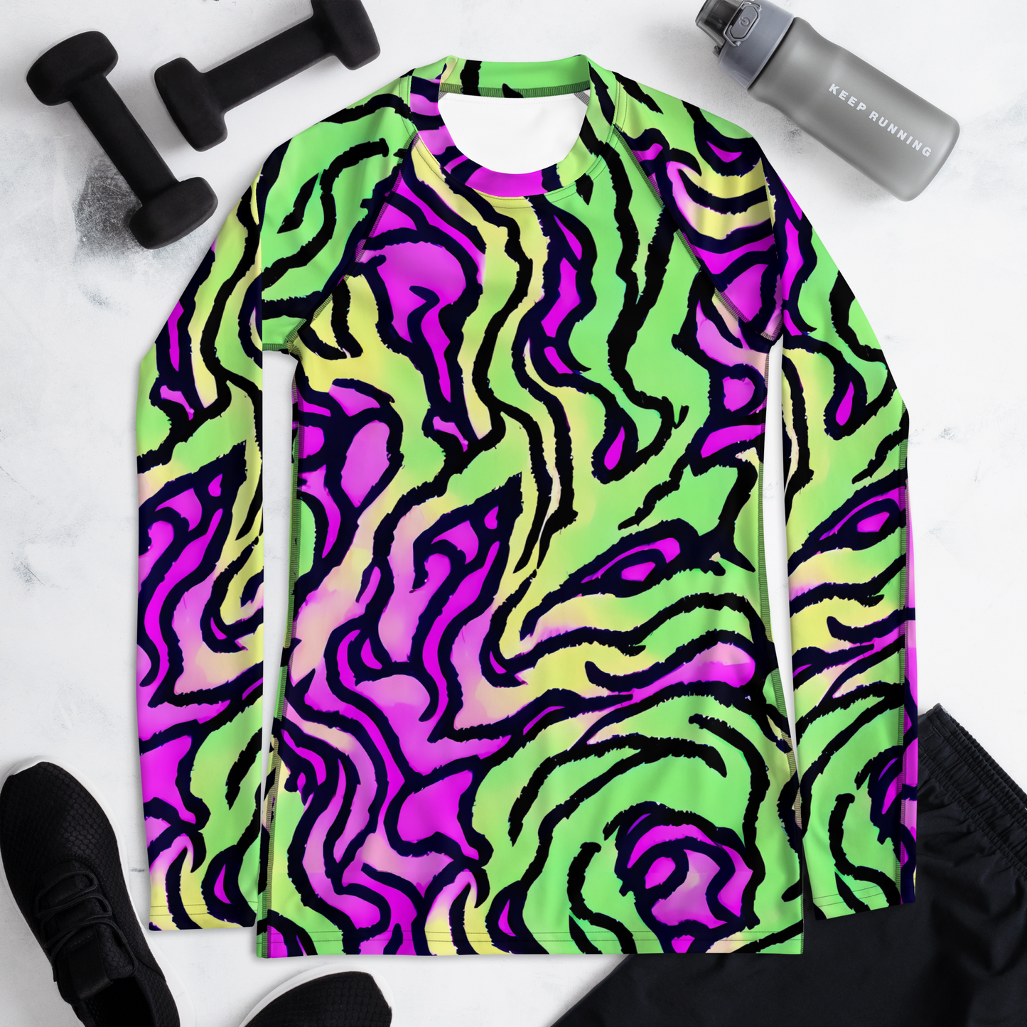 Women's Rash Guard - Mintchine Maze