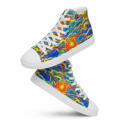 Women's High Top Canvas Shoes - Chroma Ripple